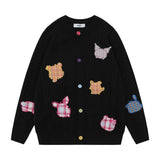 Women Sweater Girls Loose Autumn Color Sweater Coat