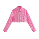 Women T-shirt Autumn Shirt Loose Lapel Long Sleeves Top