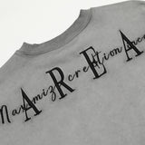 Men Hoodie Embroidery Letter Crew Neck Men's Spring and Autumn Distressed Dirty