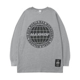 Men Long Sleeve Shirt Street round Neck Long Sleeve T-shirt Men and Women Hip Hop College Style
