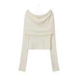 Women Sweater Women's Spring and Autumn Short Long Sleeve Top
