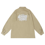 Men Long Sleeve T Shirt Men's Embroidered Letter Long Sleeve Shirt Shirt Coat
