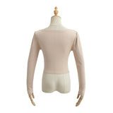 Women's T-Shirt Long-Sleeved T-shirt Women's Spring New Tight Top