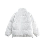 Unisex Jacket Winter Suede Embossed Bread Coat for Women