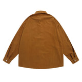 Men Long Sleeve T Shirt Spring and Autumn Leisure Long Sleeve Shirt Simple, Loose and Versatile Lapel Shirt
