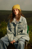 Unisex Jacket Autumn Three-Dimensional Denim Jacket Women's Clothing