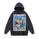 Unisex Vintage Hoodie Washing Water Hooded Sweater Men