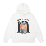 Men Hoodie Printed Hoodie Men's Autumn and Winter Leisure Loose Sports Hoodie
