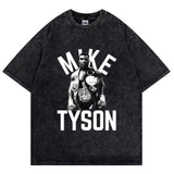 Mike Tyson T-Shirt Vintage Character Print Loose T-Shirt