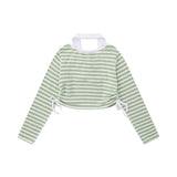 Women Long Sleeve T-shirt Polo Collar Short-Sleeved T-shirt Women's Autumn Ins