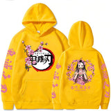 Popular Anime Print Hoodies Demon Slayer Blade Warm Fleece