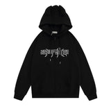 Men Hoodie Devil Horn Hoodie Coat Skeleton Printed Hood Coat Autumn and Winter