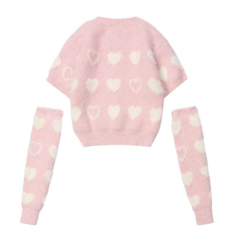 Women Sweater Short Sleeve Sweater Women's Pullover