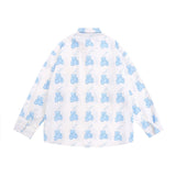 Men Long Sleeved T Shirt Printed Long Sleeve Shirt Boys BF Loose Casual Spring and Summer Shirt