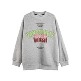 Men Hoodie Printed Crew Neck Sweatshirt Men's Loose Top Spring and Autumn Long Sleeve