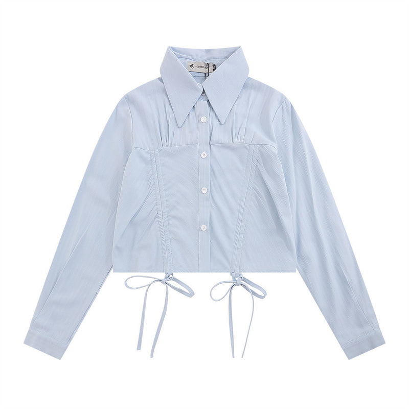 Women Long Sleeve Shirt Short Long Sleeve Shirt for Girls Autumn Design Casual