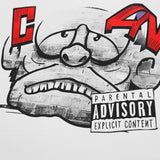 Mixed Emotion T-Shirt Crew Neck Loose Short Sleeve