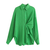 Women T-Shirt Women's Autumn Loose Mid-Length Long Sleeve Shirt