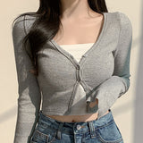 Women Long Sleeve Shirt Cardigan Long Sleeve Coat Autumn Top Women's Casual