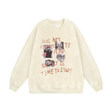 Men Hoodie Spoof Fun Portrait Printing Sweater Men's Autumn