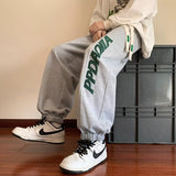 Men Sweatpants Men's Autumn and Winter Casual Pants High Street Exercise Ankle-Tied Sweatpants