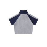 Women T-shirt Short-Sleeved T-shirt Women's Color Matching Printed Summer