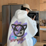 Men Hoodie Spring Top Hong Kong Style Loose Fashion Brand Hooded Jacket