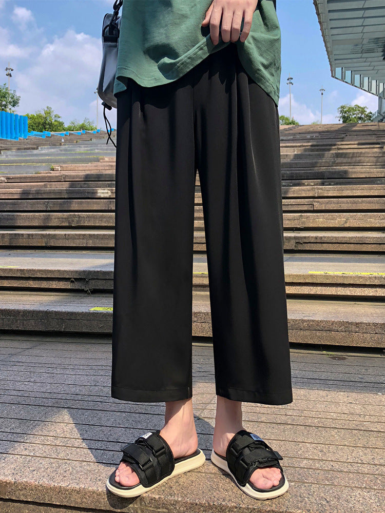 Men Sweatpants Men's Korean-Style Trendy Loose Straight Casual