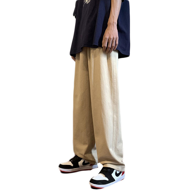 Men Sweatpants Straight Casual Pants Men's Summer Loose All-Matching