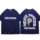 Singer Junior H Sad Boys Flower Graphic T Shirts