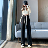 Palazzo Pants Drooping Wide-Leg Pants Female Autumn Leisure
