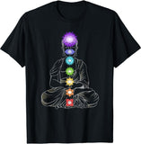 New Yoga Meditation Spiritual Body Energy Chakra T-Shirt