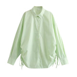 Women T-Shirt Long-Sleeved Shirt Women's Spring and Autumn New Loose All-Match Mid-Length Shirt
