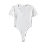 Women T-Shirt Short Sleeve Repair Jumpsuit