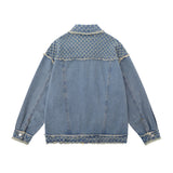Men Denim Jacket Men's Loose All-Match Wash Denim Clothes Jacket