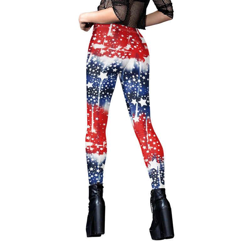 National Flag Day Leggings Spring/Summer Independence Day Clothing Sports Yoga Pants Casual Leggings Women