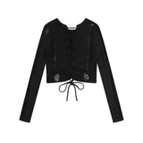 Women Sweater Girls' Loose Short Knitted Top