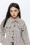 Unisex Jacket Autumn Plaid Monochrome Casual Shirt Women's Clothing