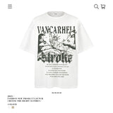 American vintage street T-shirt vintage loose cotton summer men