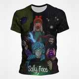 Sally Face T Shirts Sally Fisher 3D Digital Printed round Neck Men's and Women's T-shirt