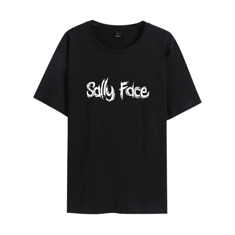 Sally Face T Shirts Adventure Puzzle Series Casual Loose-Fitting T-shirt