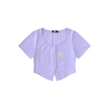 Women T-shirt Short-Sleeved T-shirt Women's Summer Embroidery