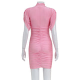 Women's Desses Women's Sexy Barbie Pink Hip-Wrapped Dress Women