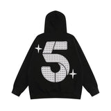 Men Hoodie Number 5 XINGX Printed Hoodie