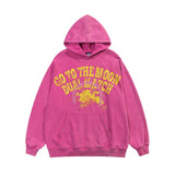 Men Hoodie Hooded Sweater Pullover Men's Washed and Worn Hoodie Spring and Autumn