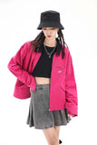 Unisex Jacket Fall Color-Blocking Zip Jacket Women's