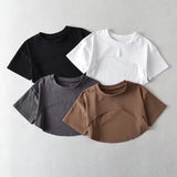 Women T-Shirt Loose Short Sleeve Women's Summer round Neck