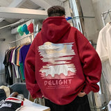 Men Hoodie Sweater Men's Spring and Autumn Hooded Ruffle Handsome Men's Long-Sleeved Jacket