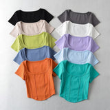 Women T-Shirt Summer Slim Short-Sleeved Tops Women