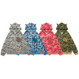 Men Hoodie Devil Horn Hoodie Coat Male Loose Letters